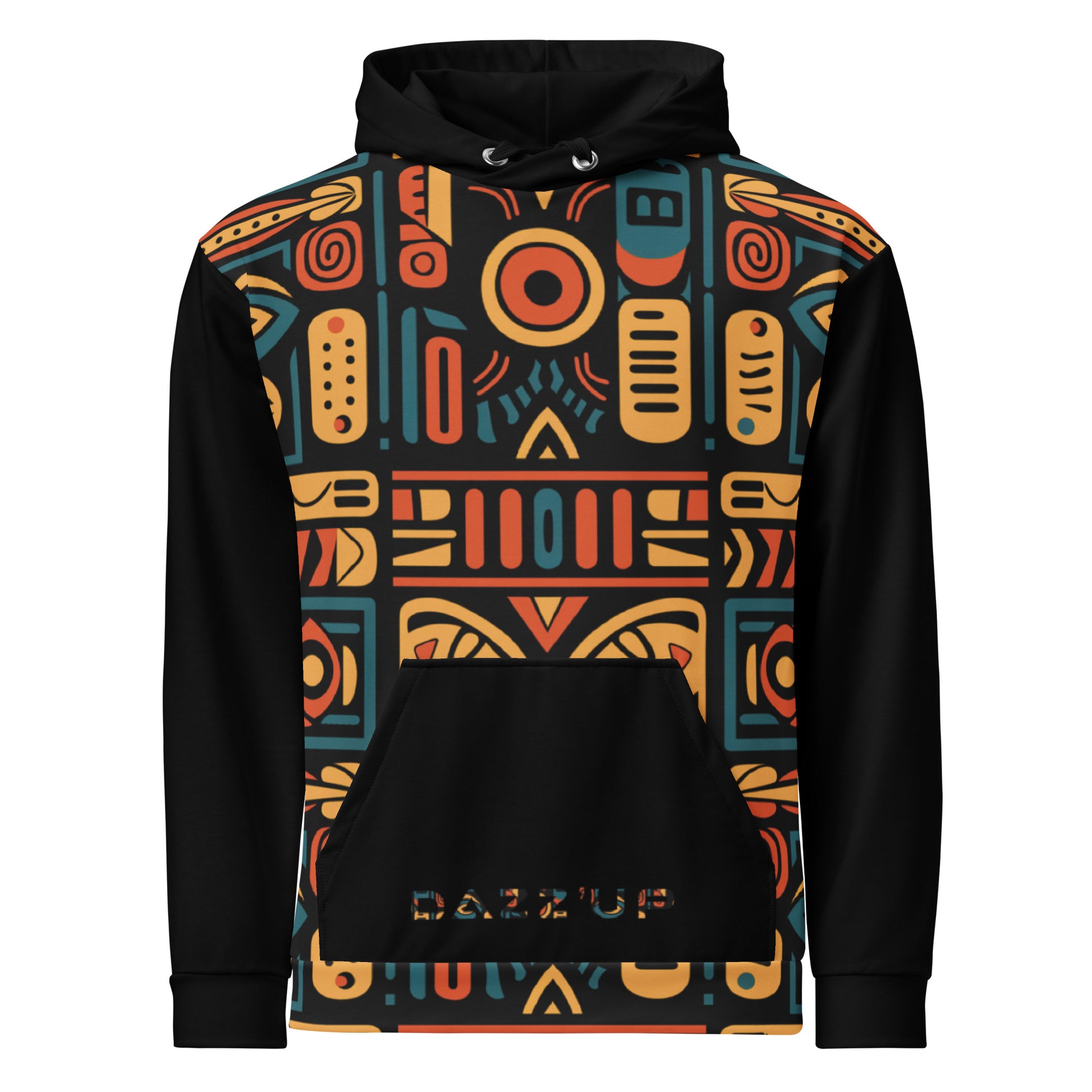 Unisex Hoodie | Afro Print Ndebele 4 | Black Dazz'Up Store