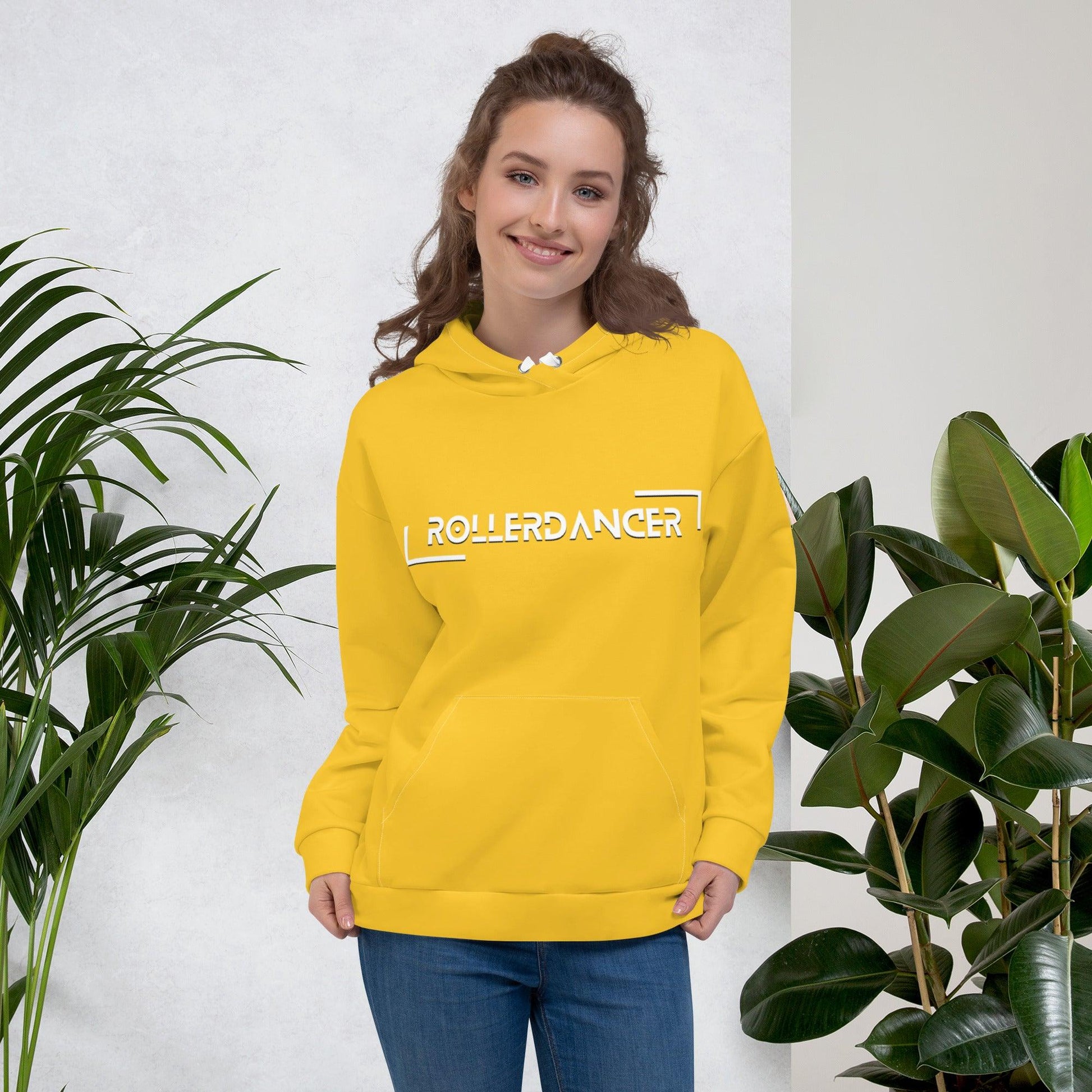 Unisex Hoodie | Rollerdancer | Yellow Dazz'Up Store