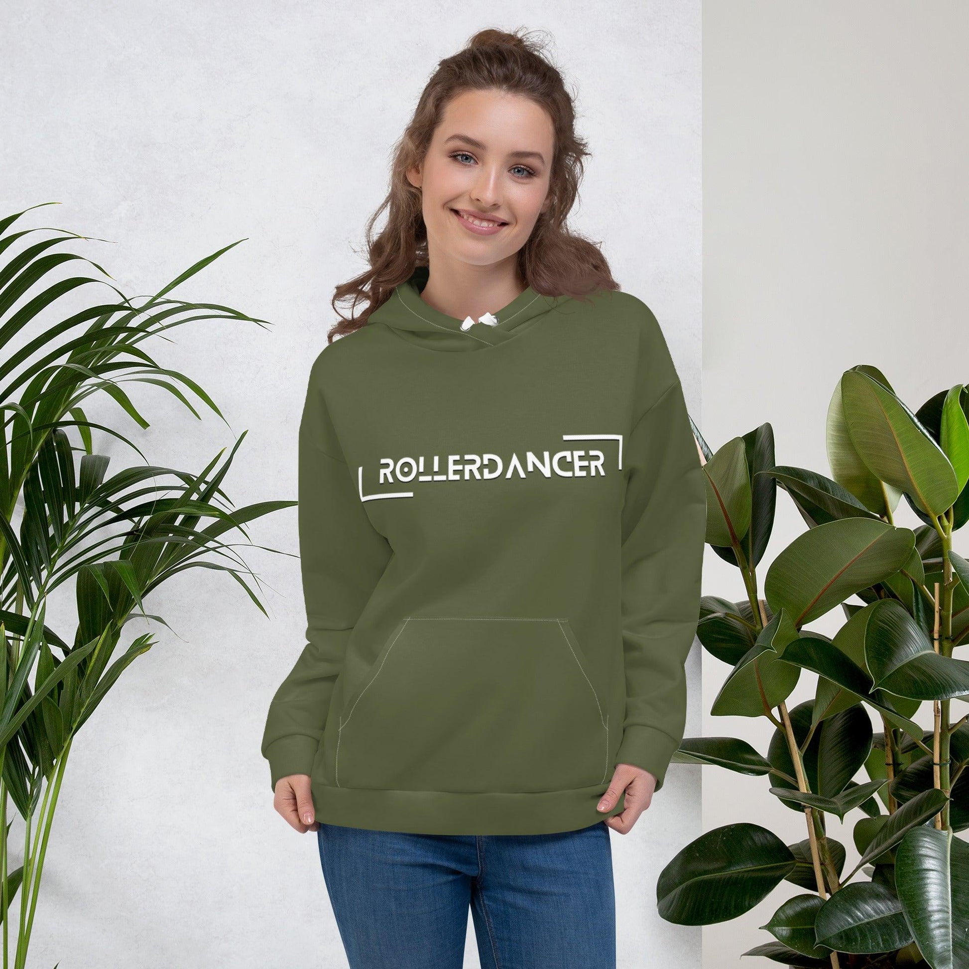 Unisex Hoodie | Rollerdancer | Olive Dazz'Up Store