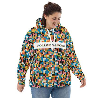 Unisex Hoodie | Rollerdancer Pixels Dazz'Up Store