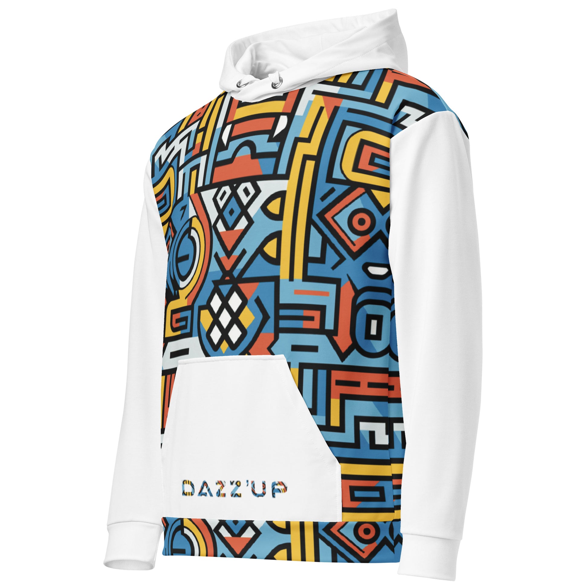 Unisex Hoodie | Ndebele 1 | White Dazz'Up Store