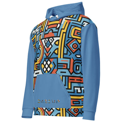 Unisex Hoodie | Ndebele 1 | Blue Dazz'Up Store