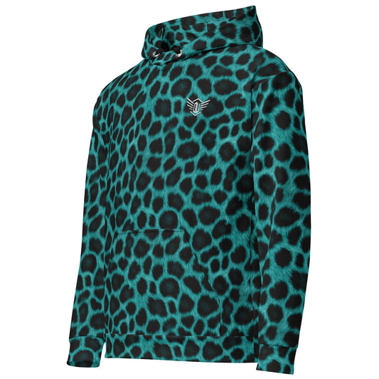 Unisex Hoodie Animal | Blue Leopard Dazz'Up Store