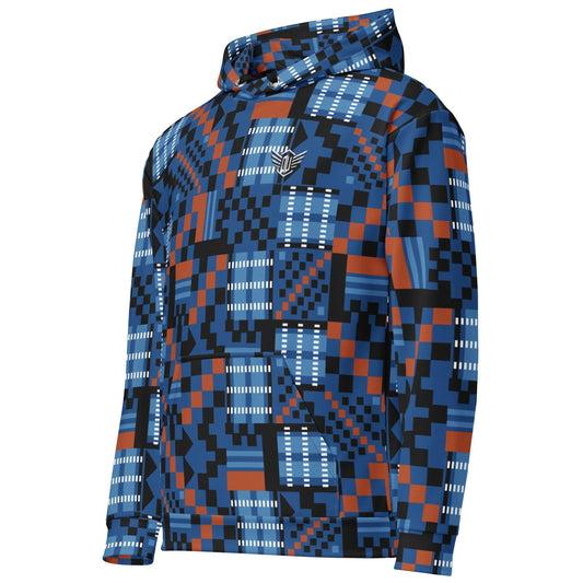 Unisex Hoodie | Afro Kente Blue Dazz'Up Store