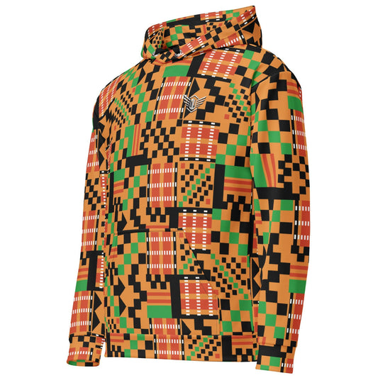 Unisex Hoodie | Afro Kente Orange Dazz'Up Store