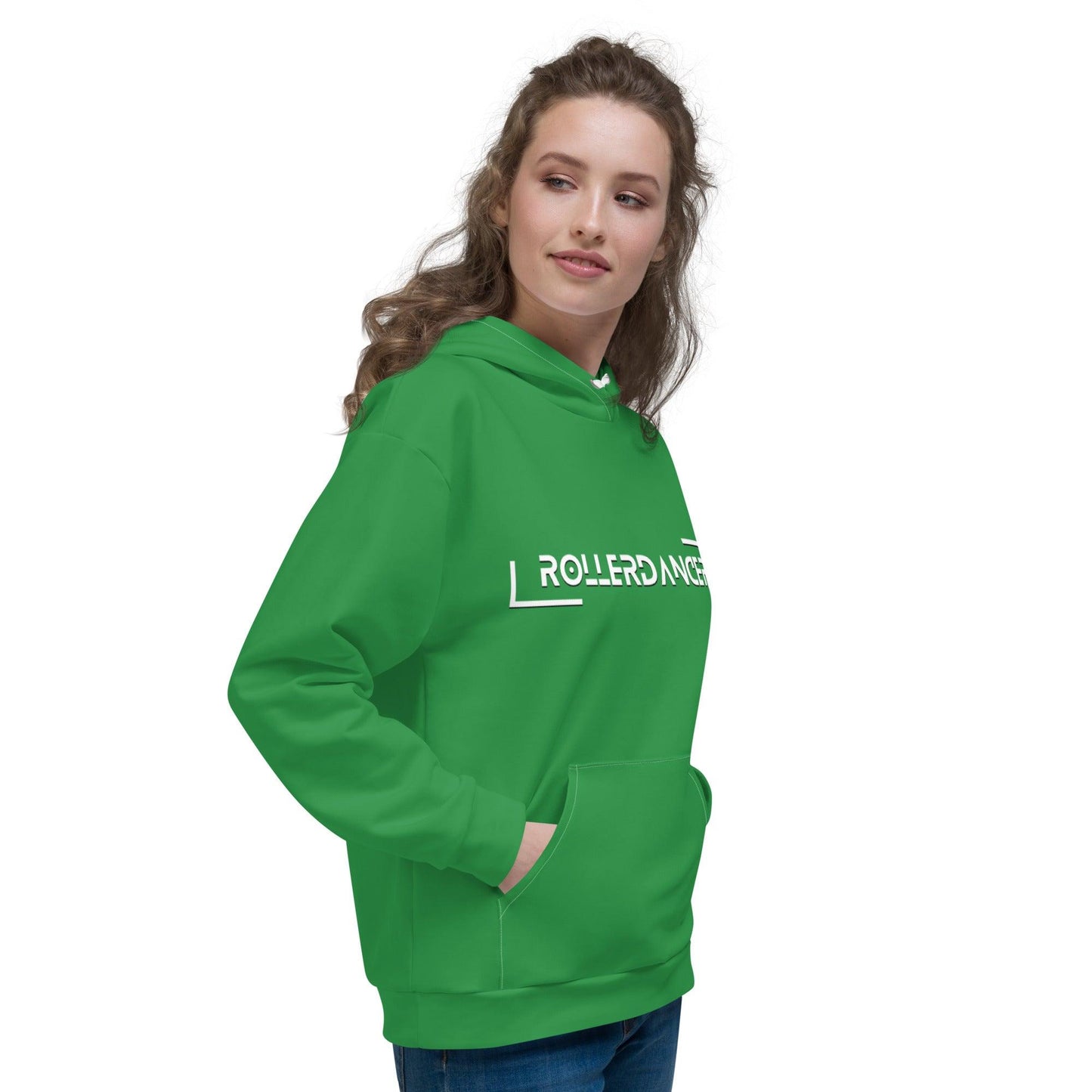 Unisex Hoodie | Rollerdancer Green Dazz'Up Store