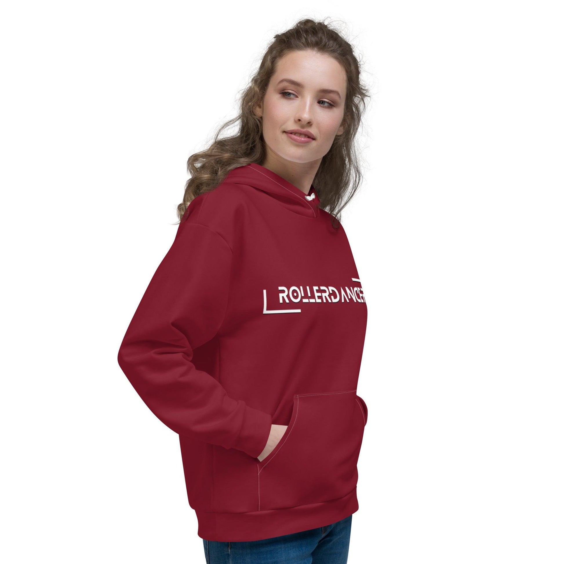 Unisex Hoodie | Rollerdancer | Burgundy Dazz'Up Store