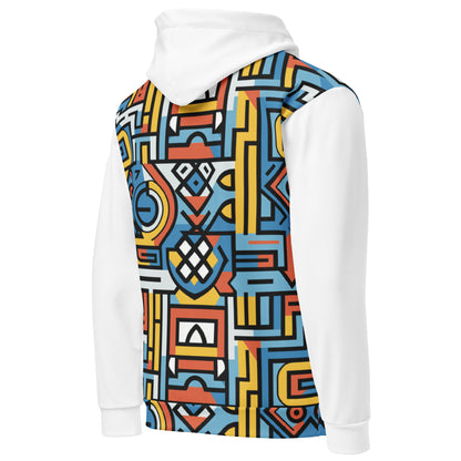 Unisex Hoodie | Ndebele 1 | White Dazz'Up Store