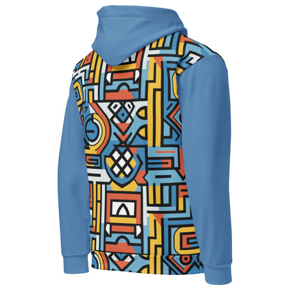 Unisex Hoodie | Ndebele 1 | Blue Dazz'Up Store