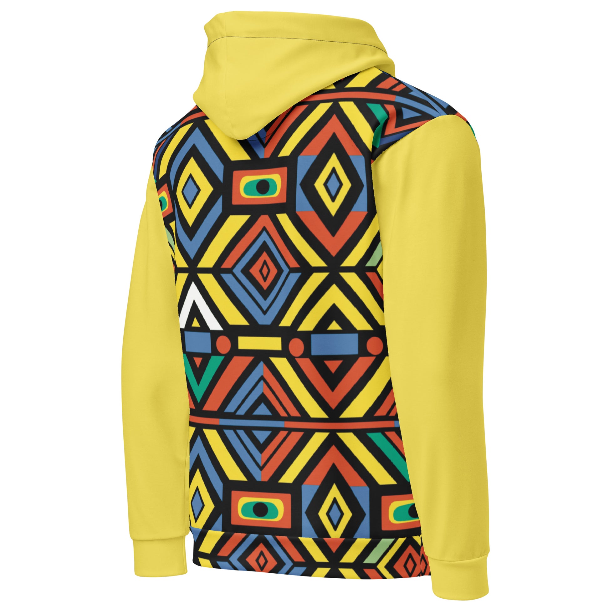 Unisex Hoodie | Afro Print Ndebele 3 | Yellow Dazz'Up Store