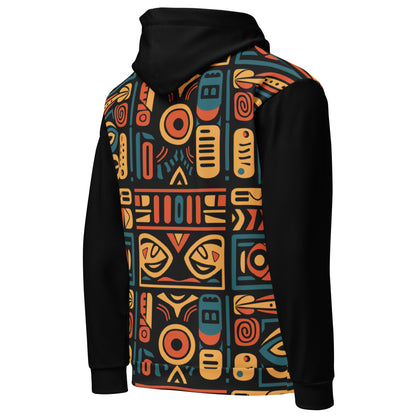 Unisex Hoodie | Afro Print Ndebele 4 | Black Dazz'Up Store