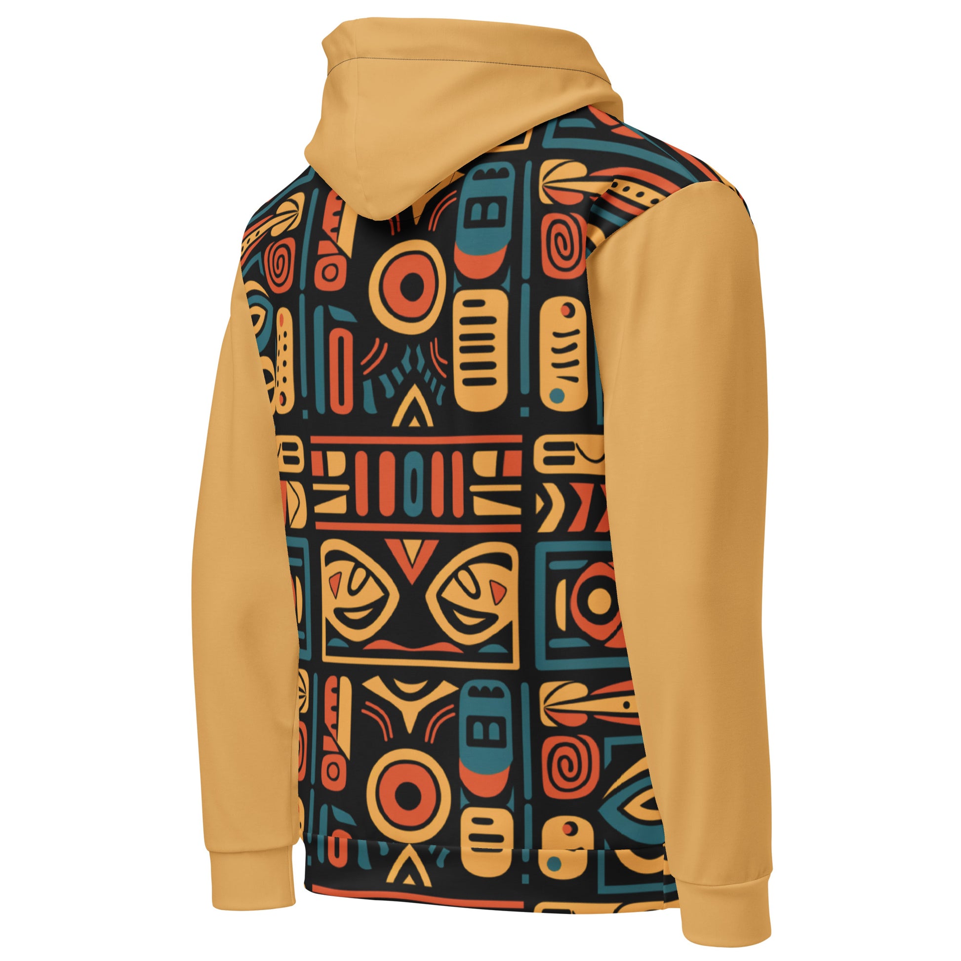 Unisex Hoodie | Afro Print Ndebele 4 | Yellow Dazz'Up Store