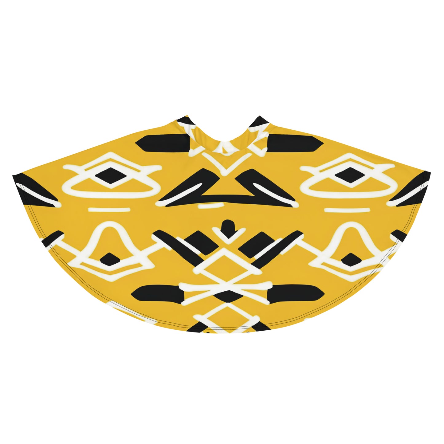 Skater Skirt | Afro print Yellow Dazz'Up Store