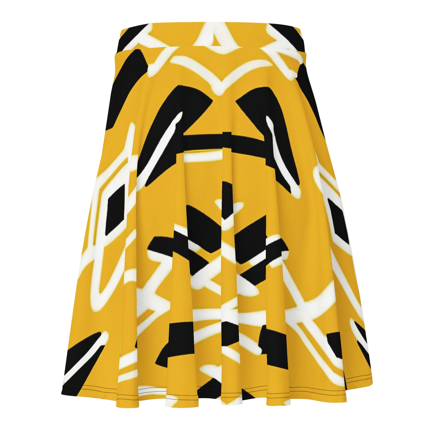 Skater Skirt | Afro print Yellow Dazz'Up Store