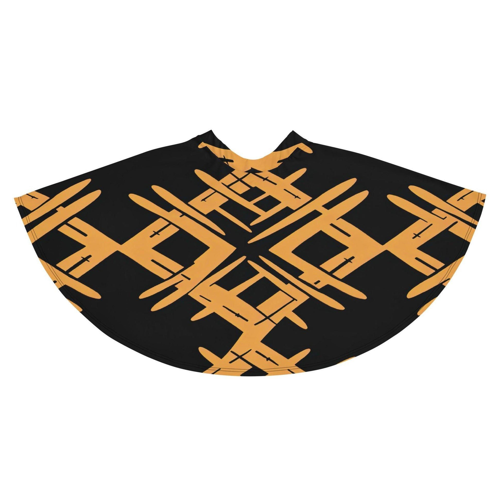 Skater Skirt | black and yellow pattern Dazz'Up Store