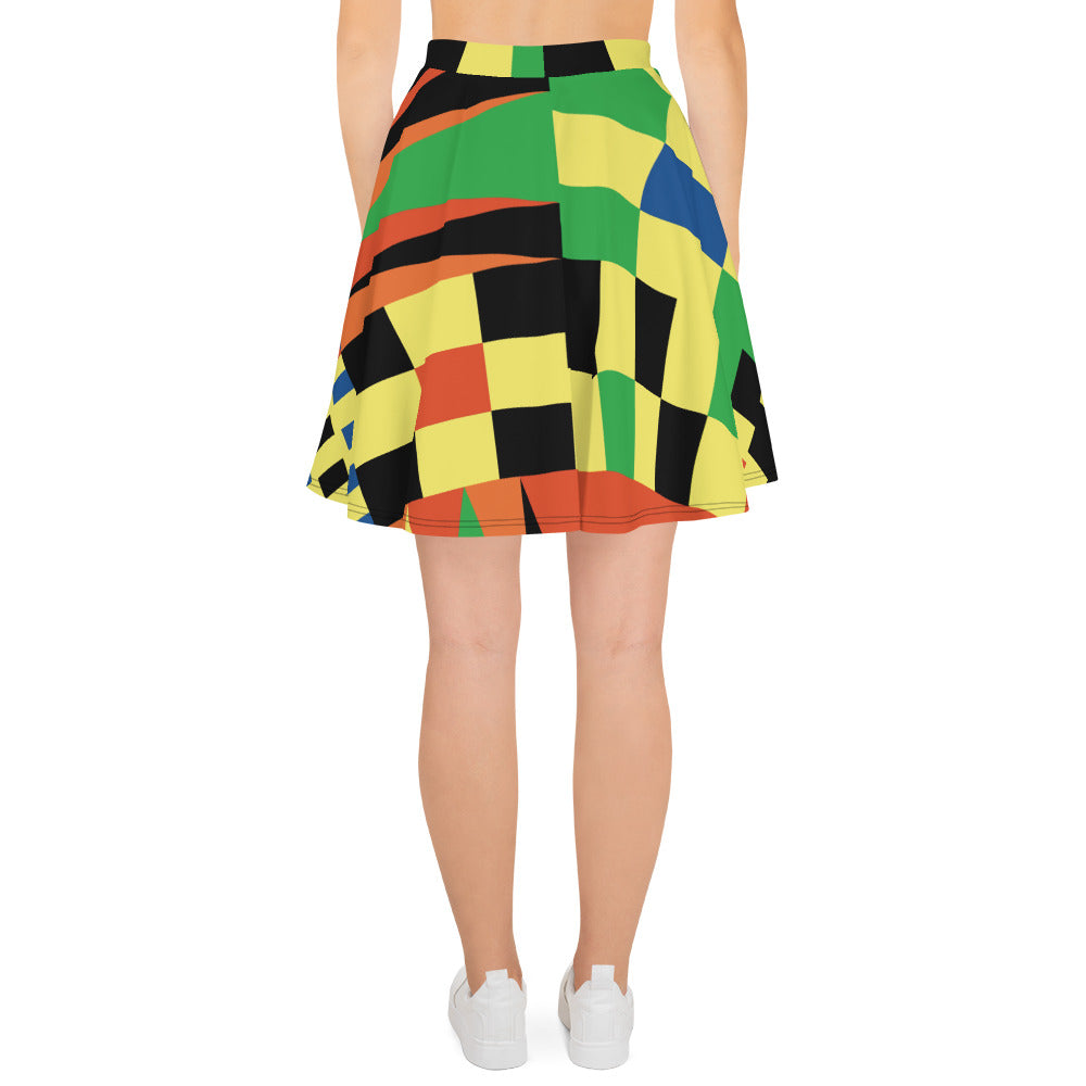 Skater Skirt | Afro Print Kente Dazz'Up Store