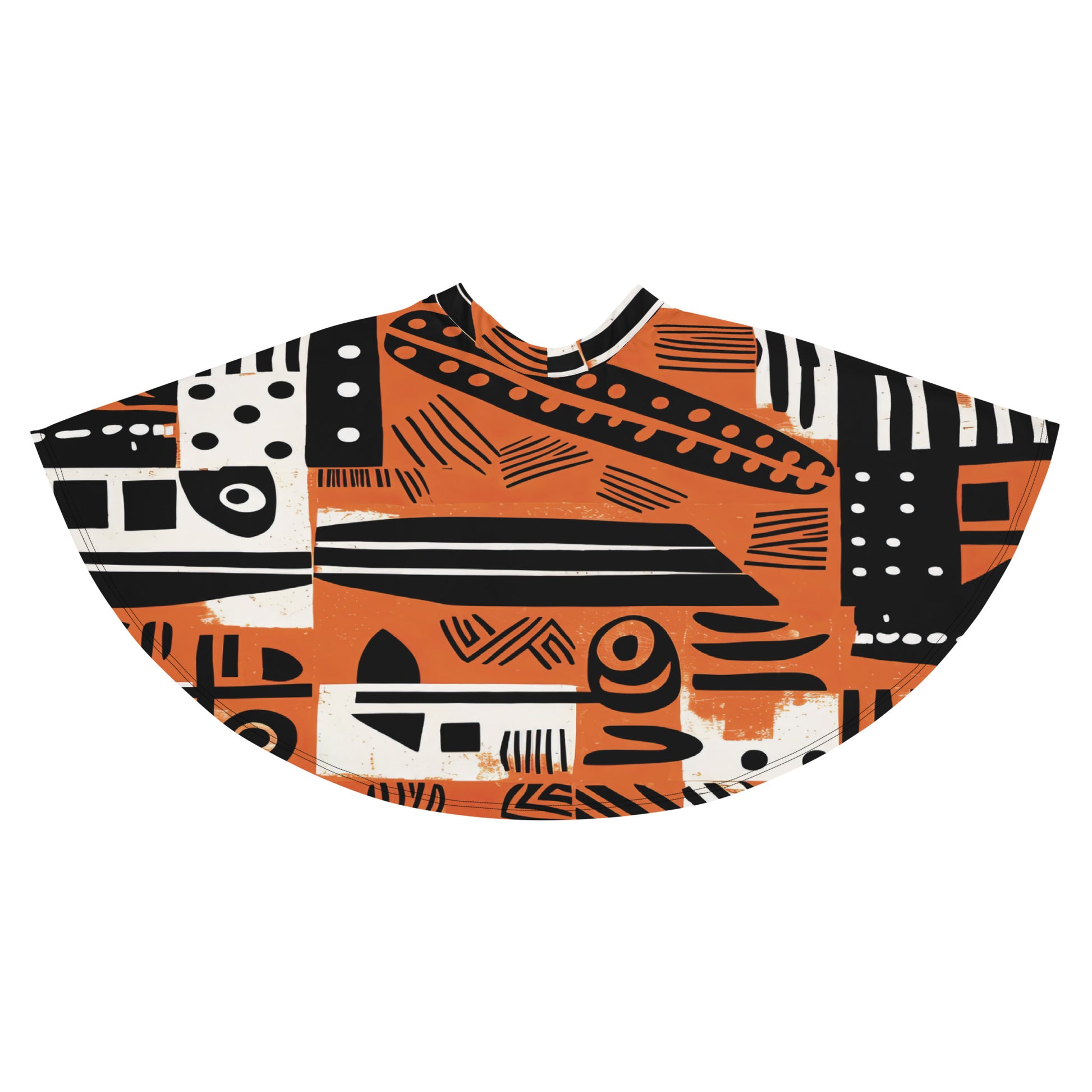 Skater Skirt | Afro Print Orange Dazz'Up Store