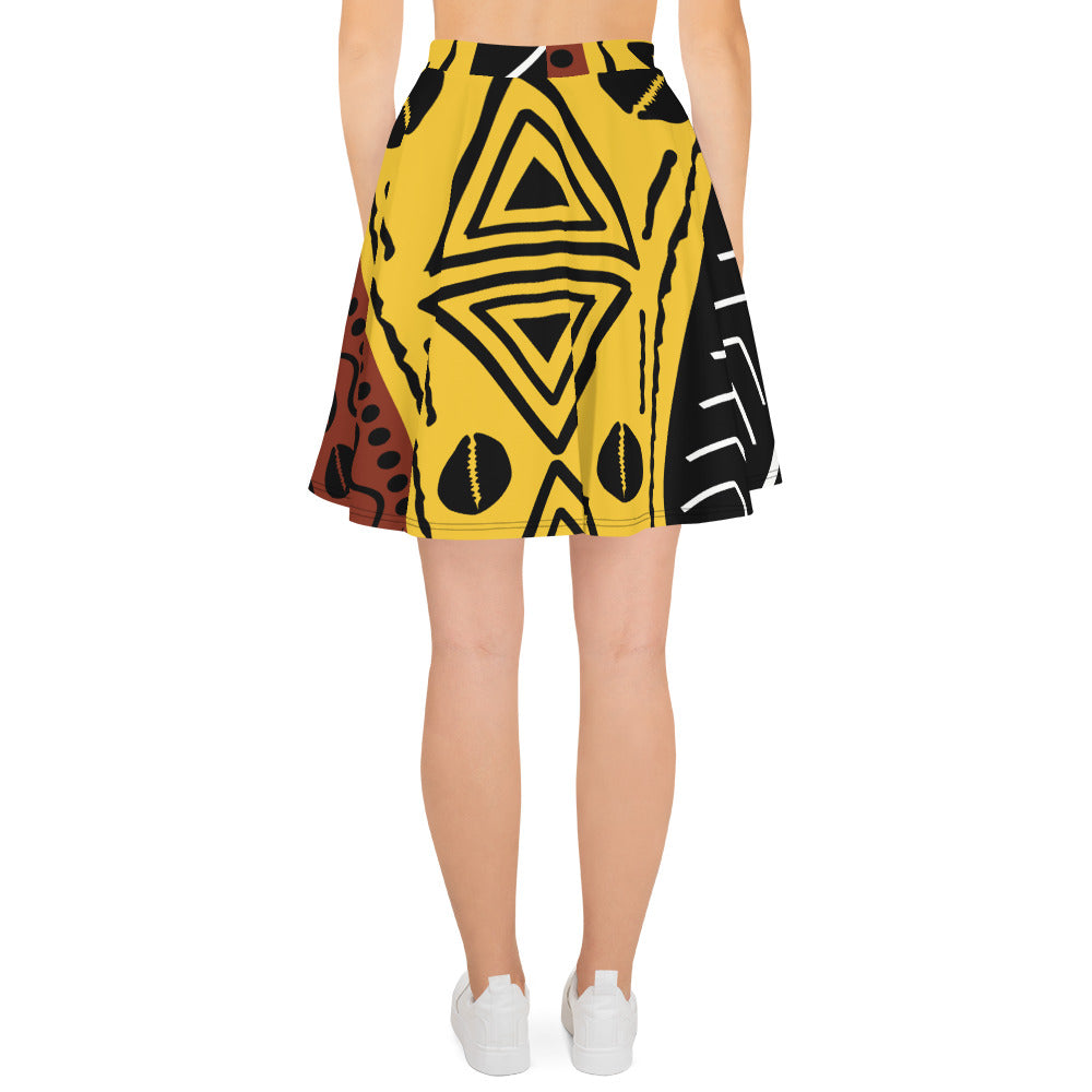 Skater Skirt | Afro Print 2 Dazz'Up Store