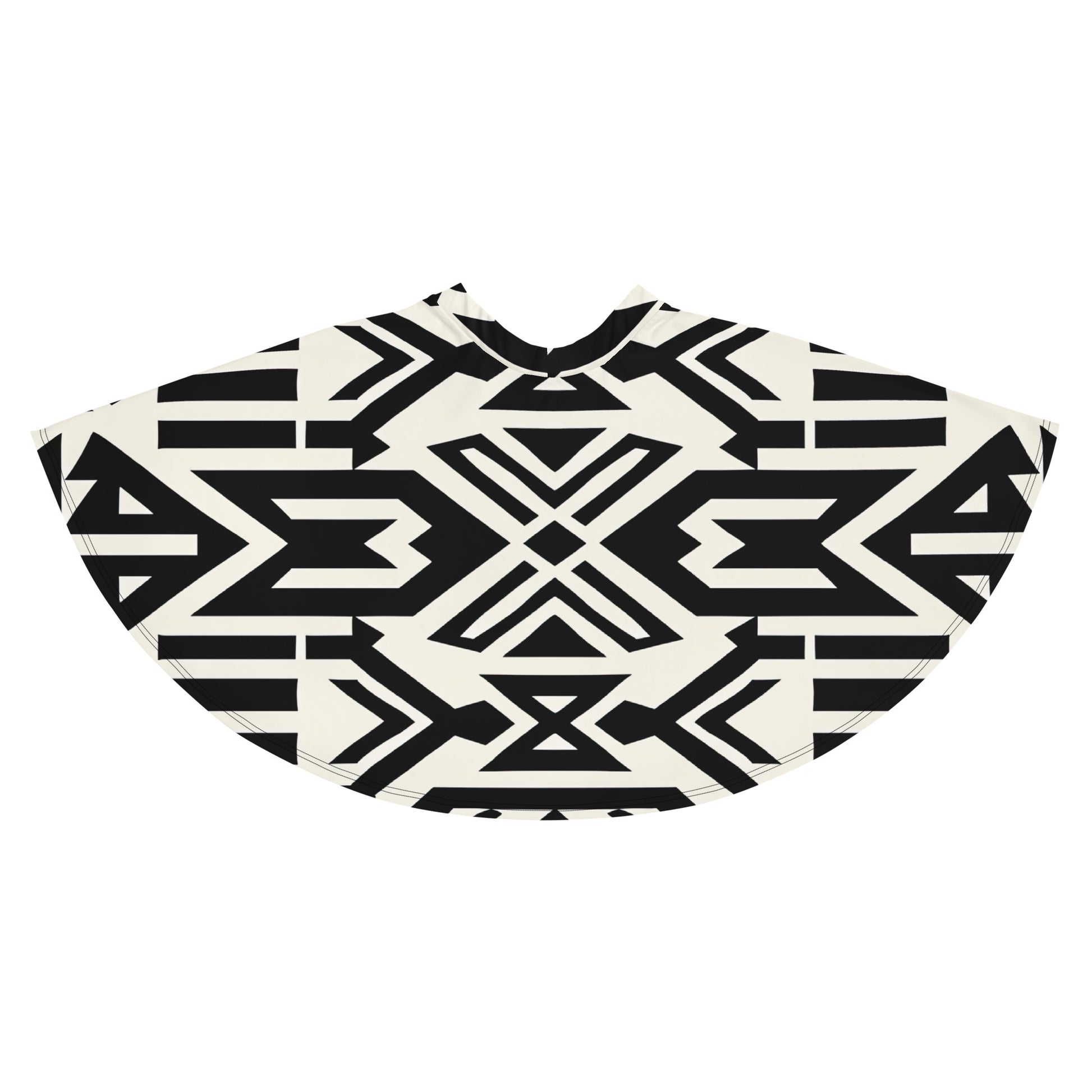 Skater Skirt | Afro Print Black and White 2 Dazz'Up Store