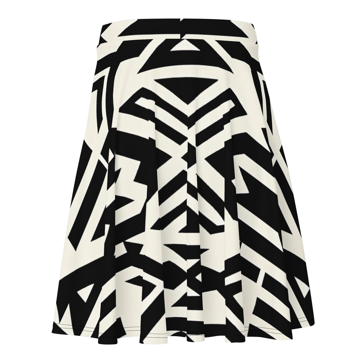 Skater Skirt | Afro Print Black and White 2 Dazz'Up Store