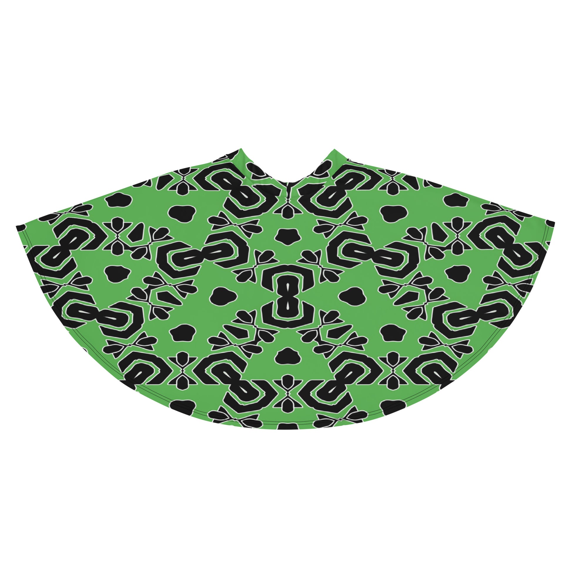 Skater Skirt | Afro print Green Dazz'Up Store