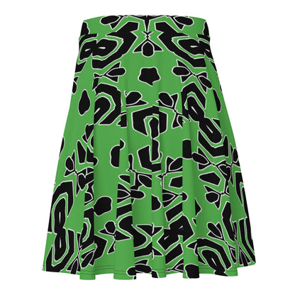 Skater Skirt | Afro print Green Dazz'Up Store