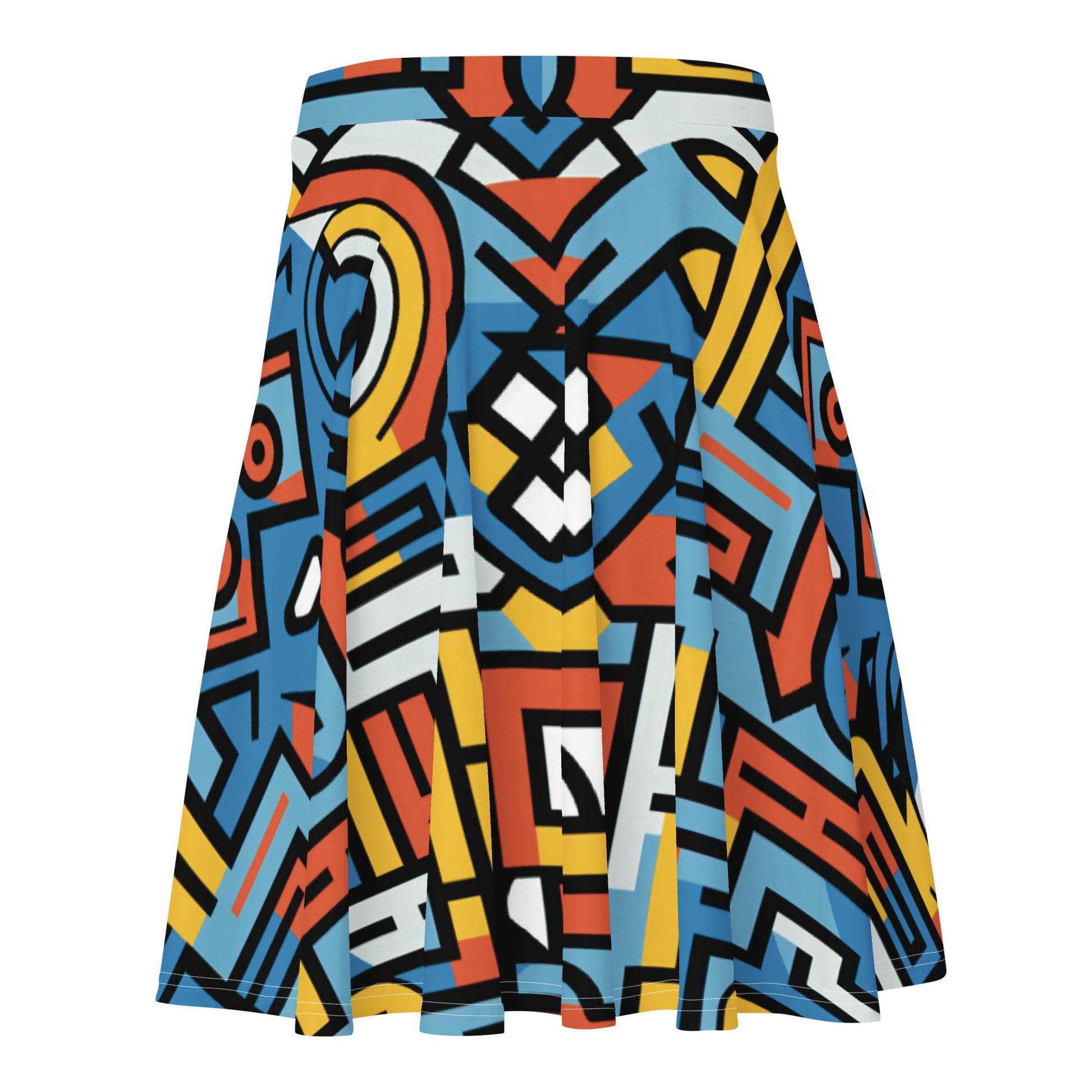 Skater Skirt | Afro Print Ndebele 1 Dazz'Up Store