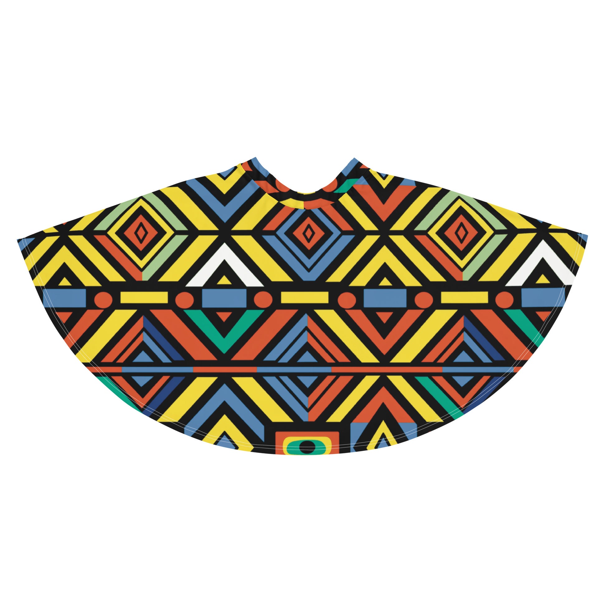 Skater Skirt | Afro Print Ndebele 3 Dazz'Up Store