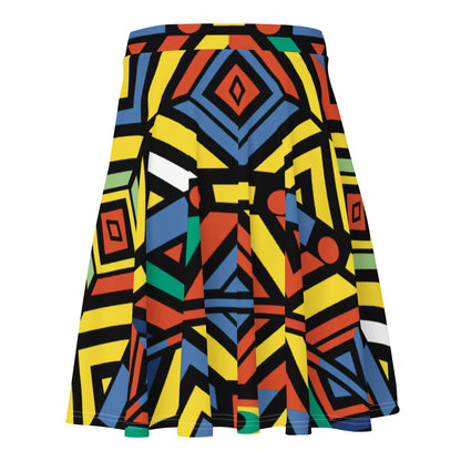 Skater Skirt | Afro Print Ndebele 3 Dazz'Up Store