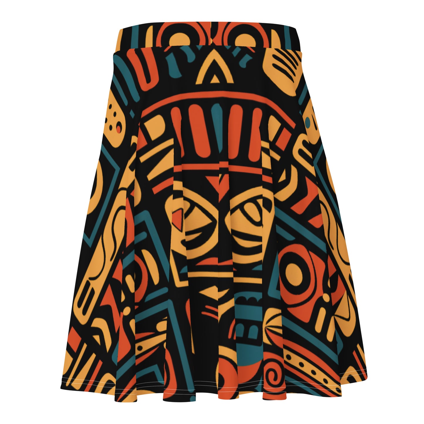 Skater Skirt | Afro Print Ndebele 4 Dazz'Up Store