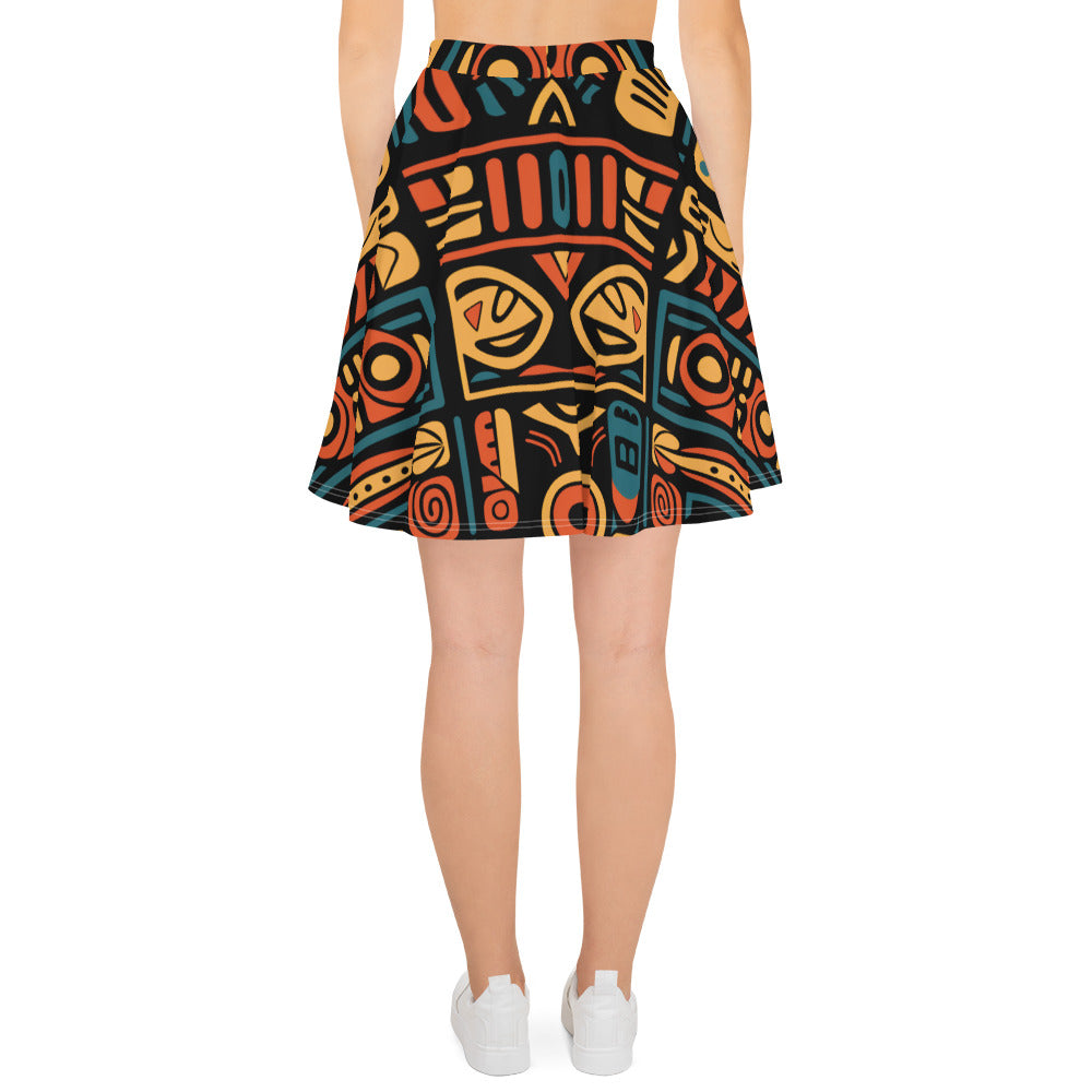 Skater Skirt | Afro Print Ndebele 4 Dazz'Up Store