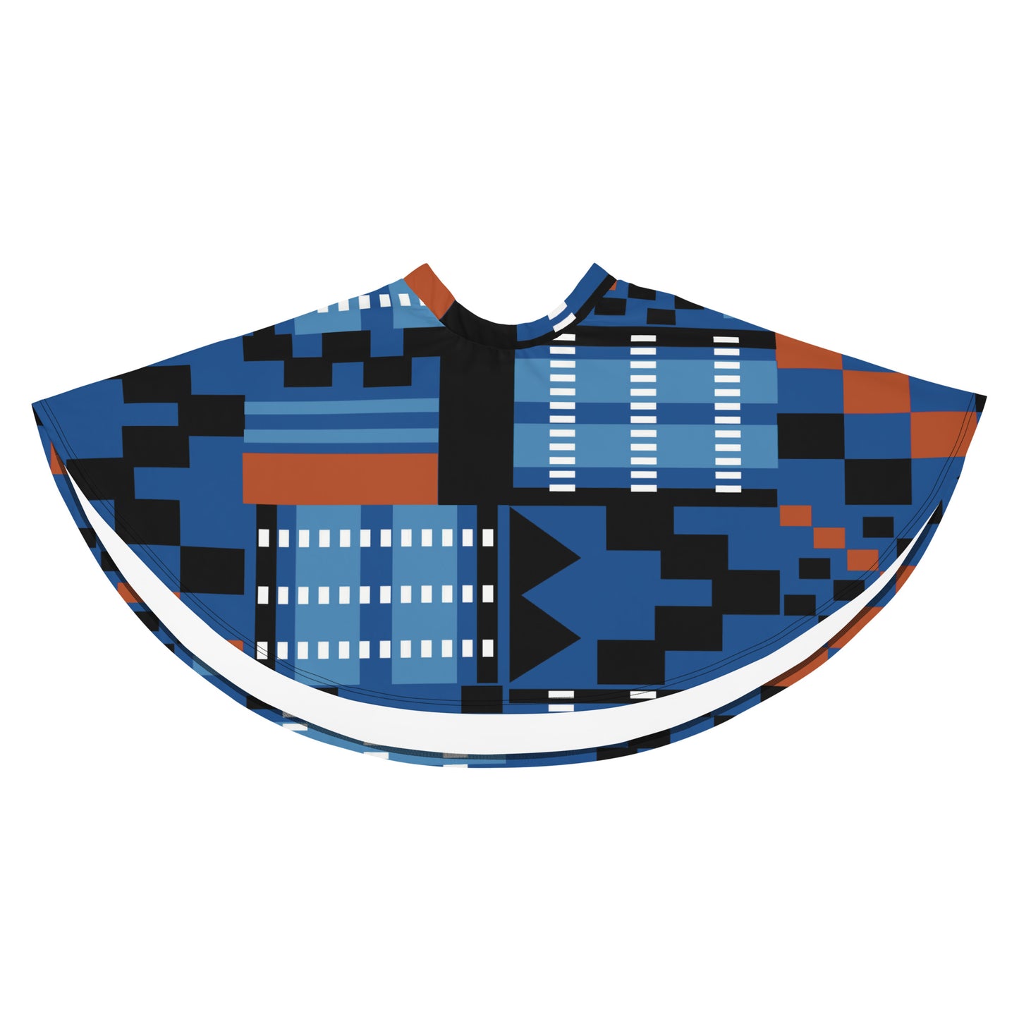 Skater Skirt | Afro print Kente Blue Dazz'Up Store