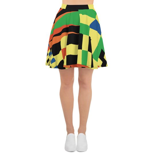 Skater Skirt | Afro Print Kente Dazz'Up Store