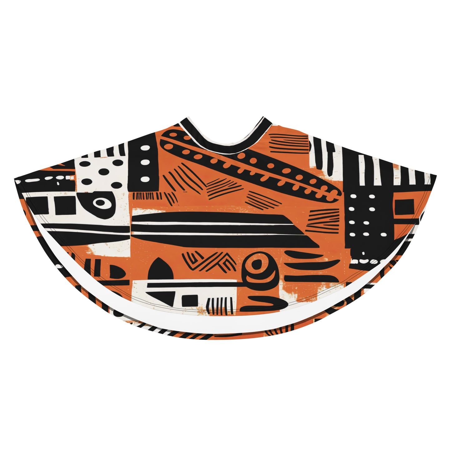 Skater Skirt | Afro Print Orange Dazz'Up Store