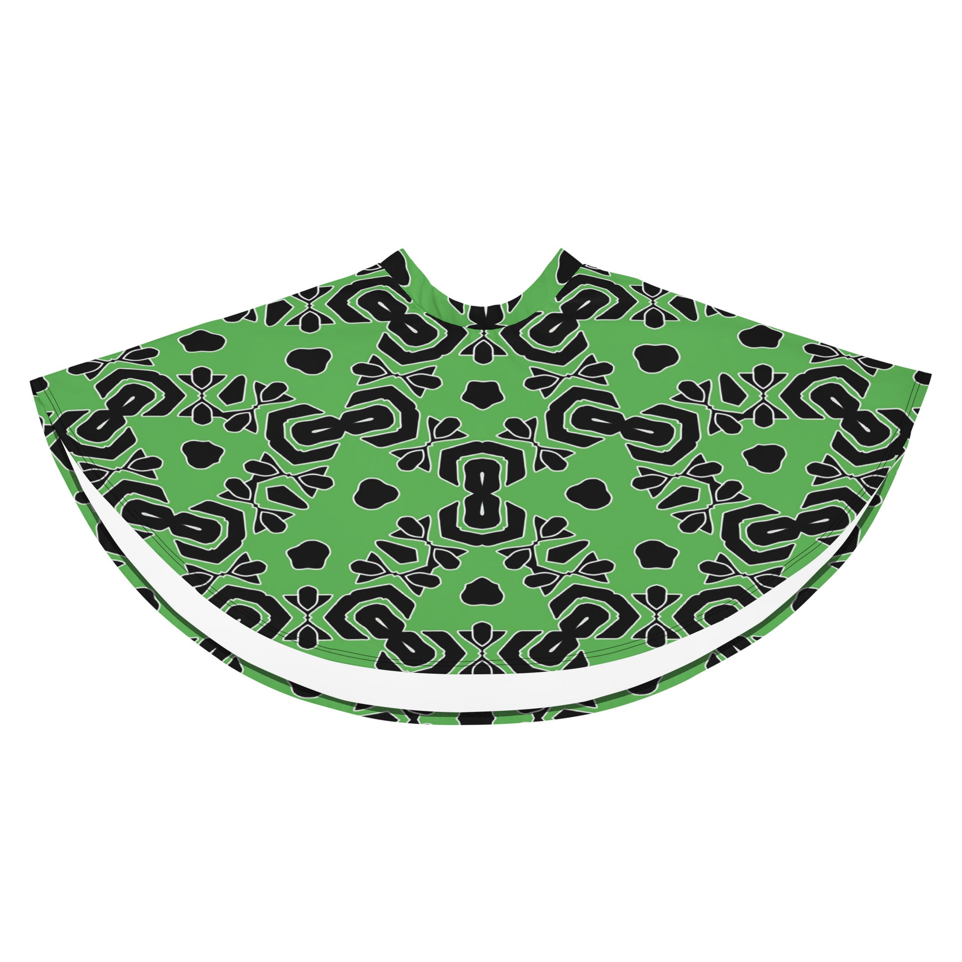 Skater Skirt | Afro print Green Dazz'Up Store