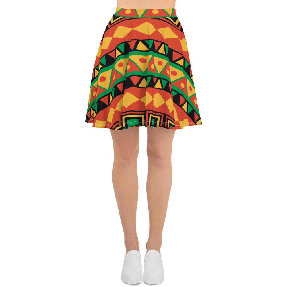 Skater Skirt | Afro Print Dazz'Up Store