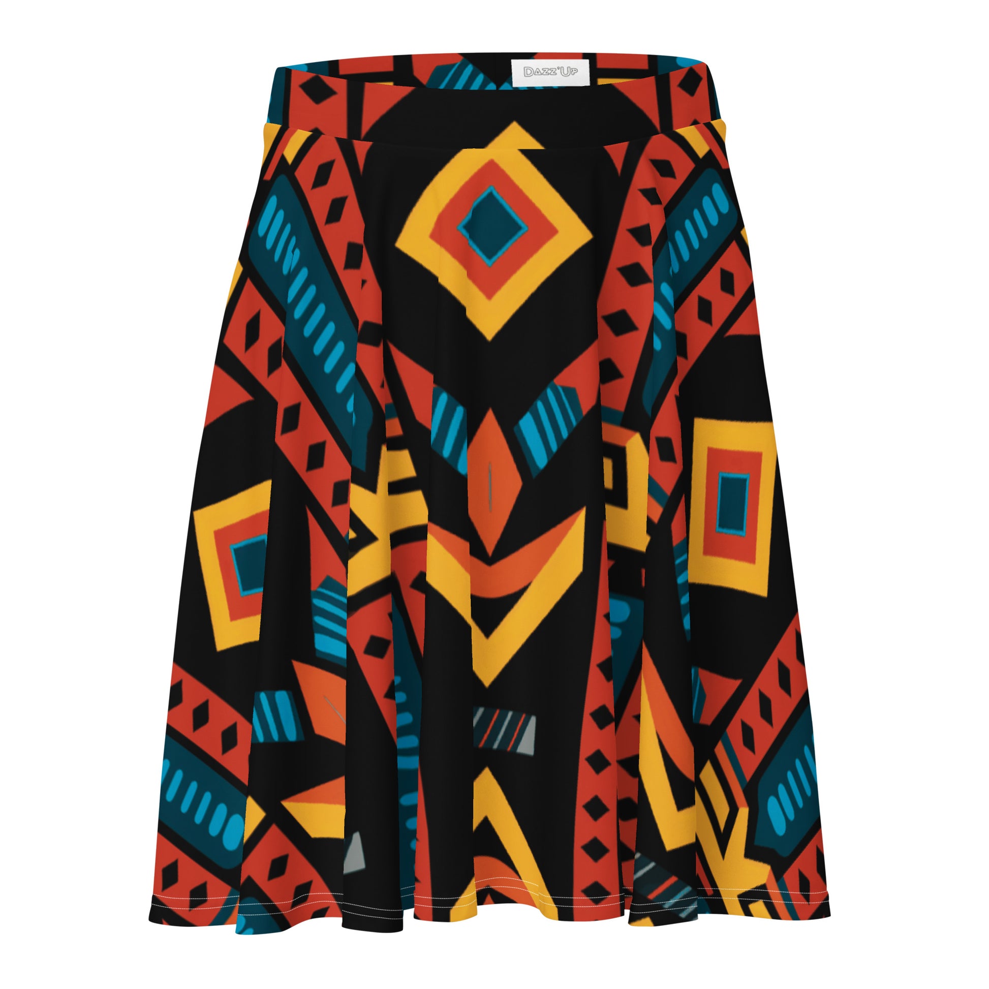 Skater Skirt | Afro Print Ndebele 2 Dazz'Up Store