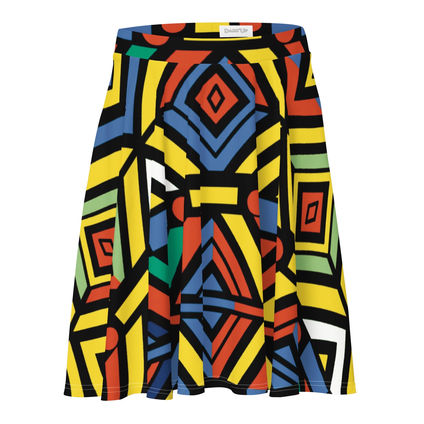 Skater Skirt | Afro Print Ndebele 3 Dazz'Up Store