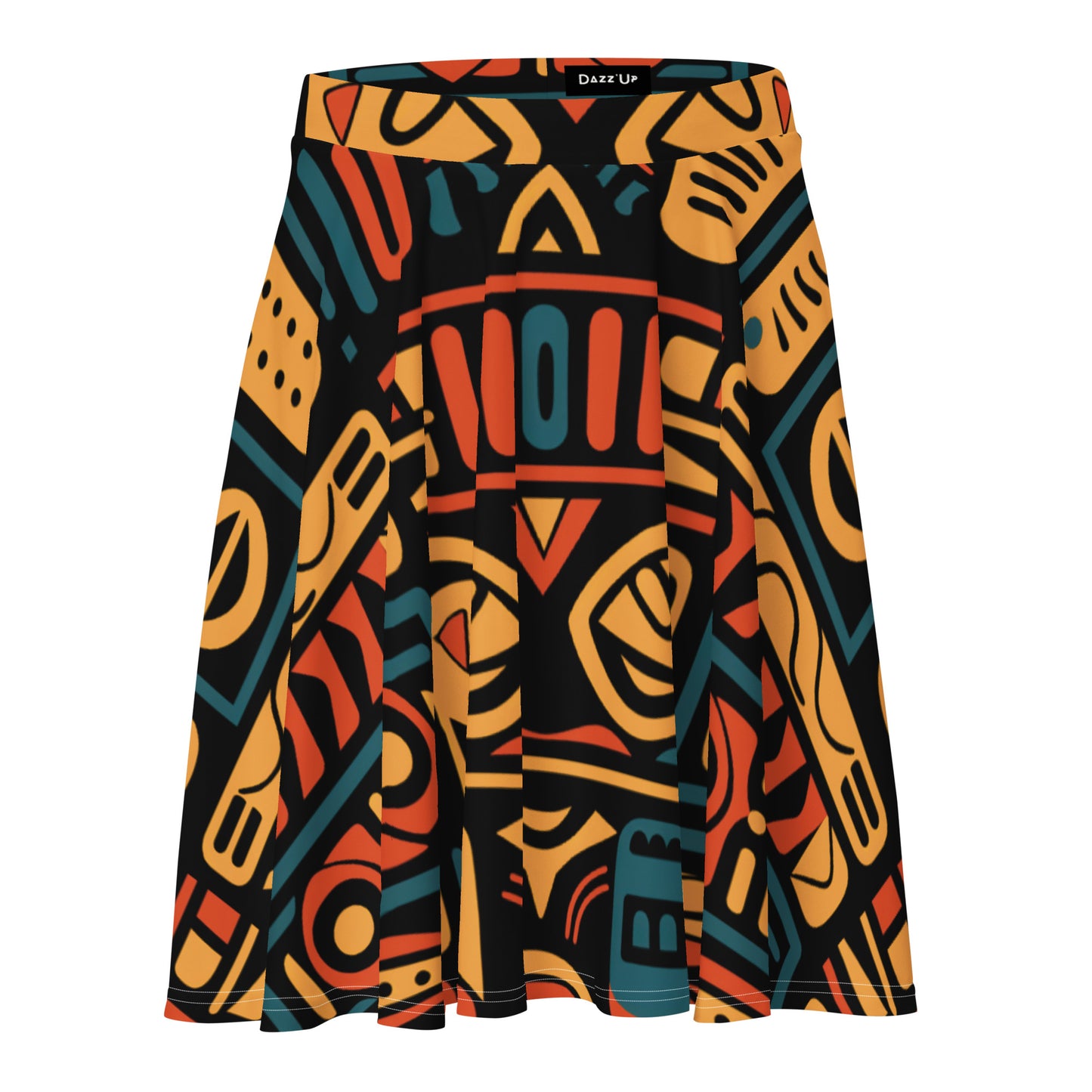 Skater Skirt | Afro Print Ndebele 4 Dazz'Up Store