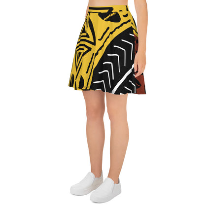 Skater Skirt | Afro Print 2 Dazz'Up Store