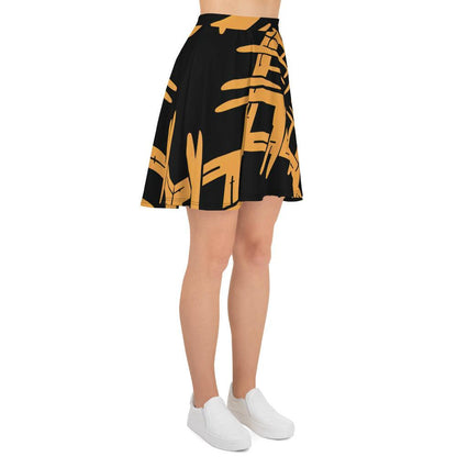 Skater Skirt | black and yellow pattern Dazz'Up Store