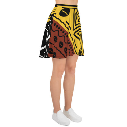 Skater Skirt | Afro Print 2 Dazz'Up Store