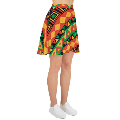 Skater Skirt | Afro Print Dazz'Up Store