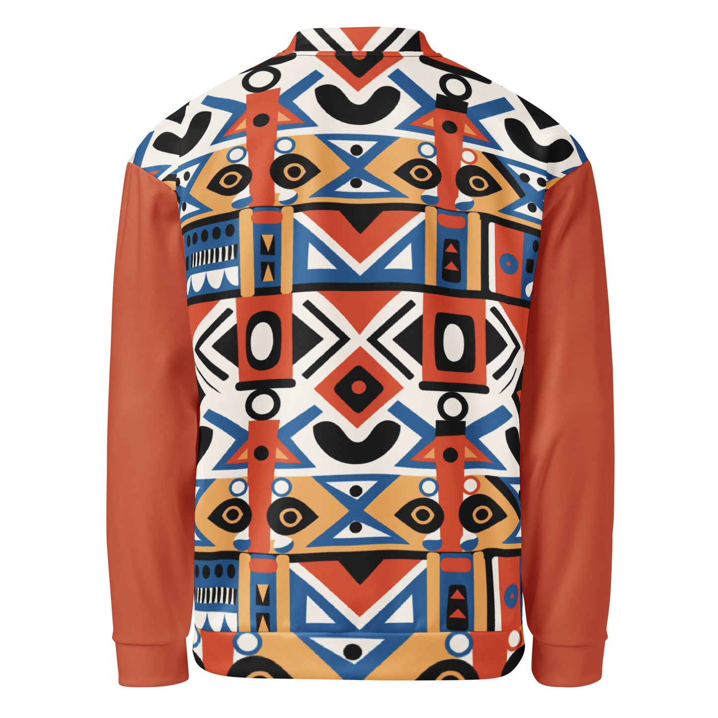 Unisex Bomber Jacket | Ndebele Orange Dazz'Up Store