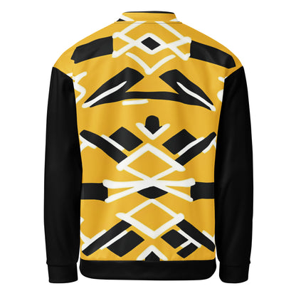 Unisex Bomber Jacket | Afro Print Yellow Dazz'Up Store