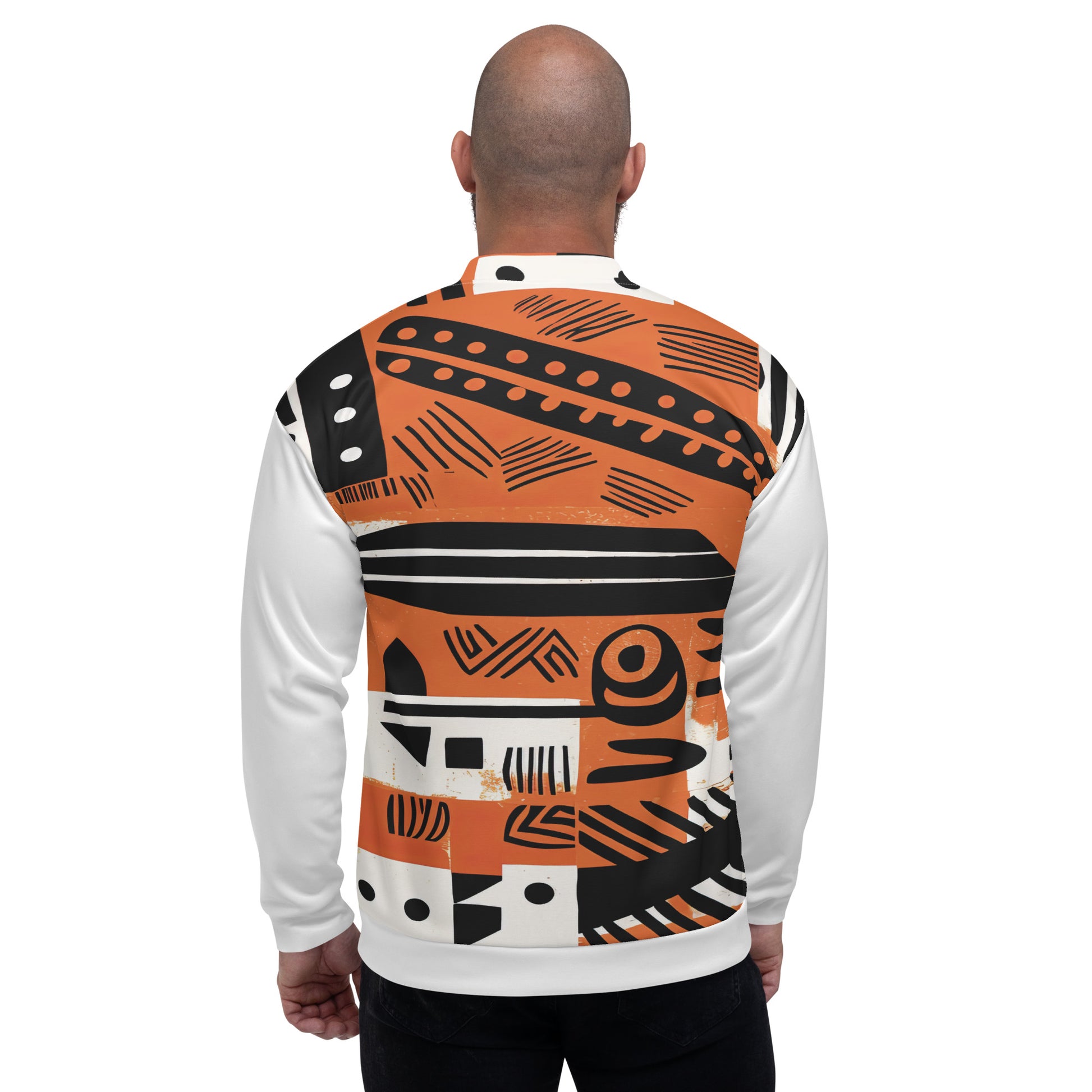 Unisex Jacket | Afro print Orange Dazz'Up Store