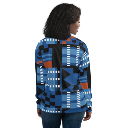 Unisex Jacket | Afro Printe Kente Blue Dazz'Up Store