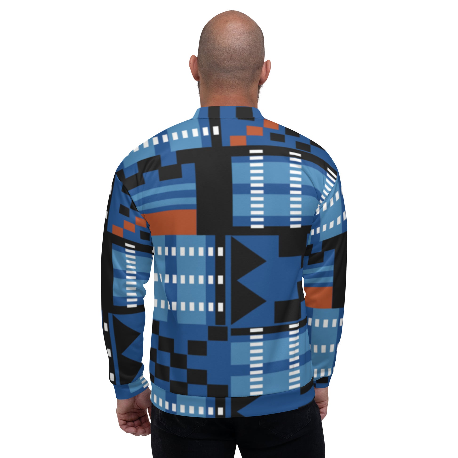 Unisex Jacket | Afro Printe Kente Blue Dazz'Up Store