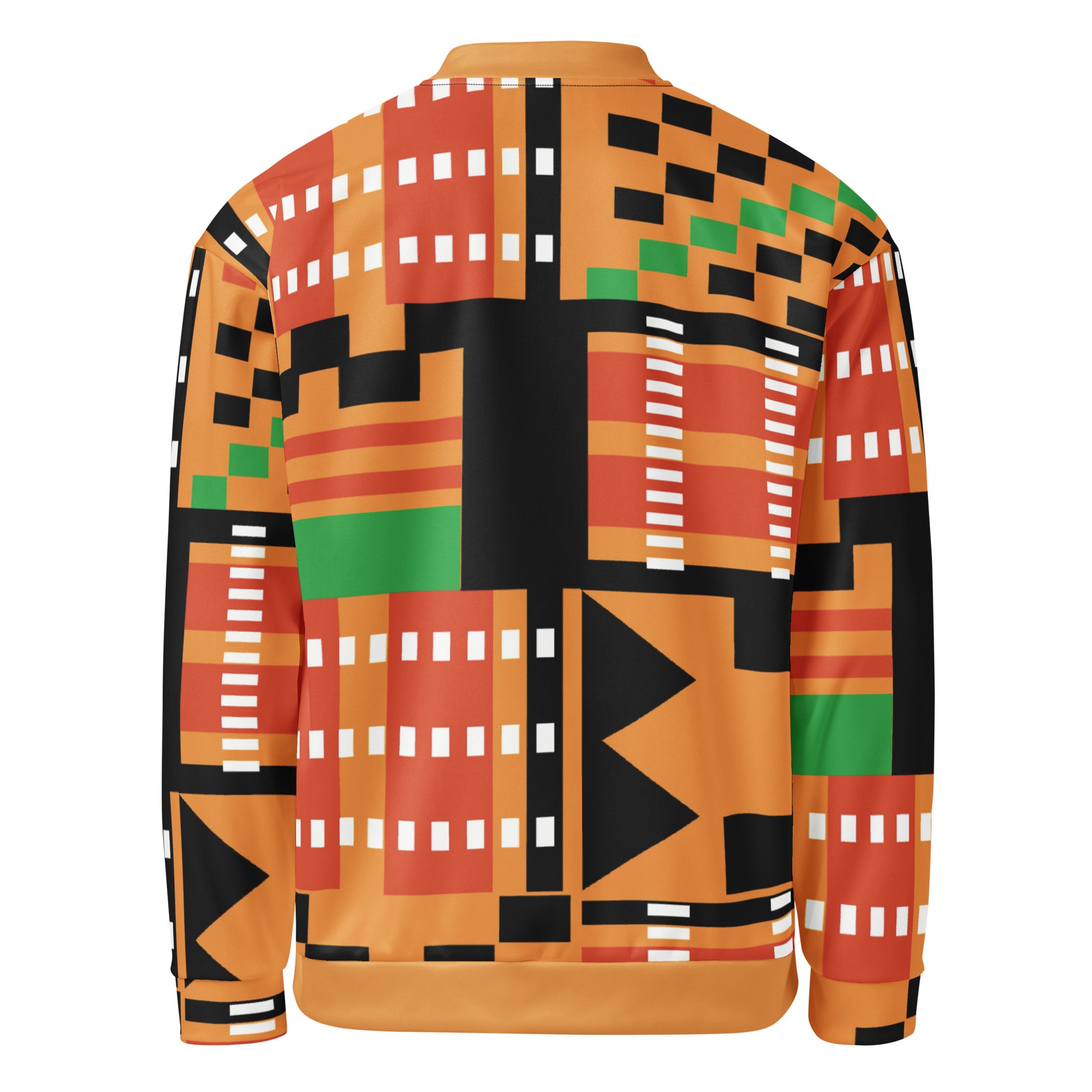 Unisex Jacket | Afro Print Kente Orange Dazz'Up Store