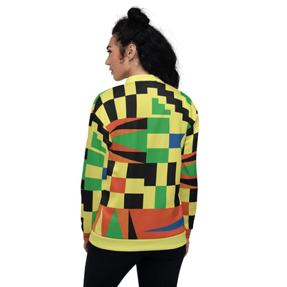 Unisex Jacket | Afro Print Kente Yellow Dazz'Up Store